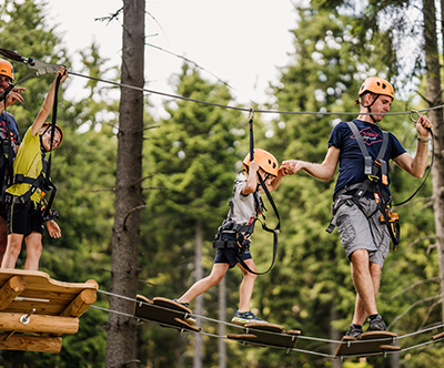 Adrenalinski park Kope: vstopnica z malico