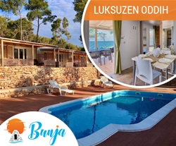 Boutique  kamp Bunja, Brač: mobilne hiške za 6 oseb