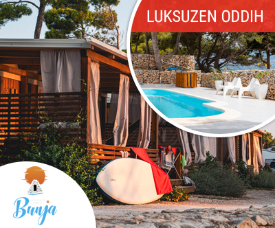 Boutique  kamp Bunja, Brač: mobilne hiške za 6 oseb