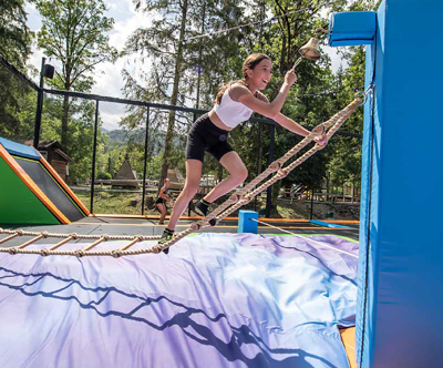 Trampolinski Fun park Zaka, uporaba trampolina