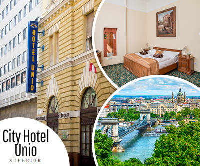 City Hotel Unio 3*, Budimpešta: 3x nočitev z zajtrkom