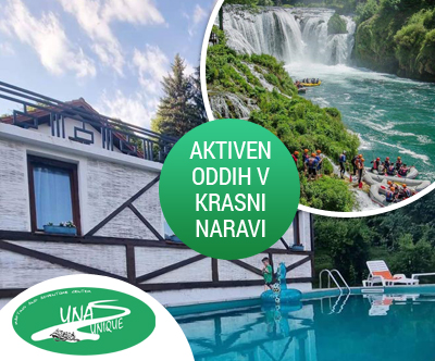 Una Unique Rafting: 1x nočitev z zajtrkom, rafting