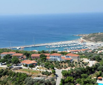 Mykali Bay, otok Samos v Grčiji