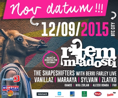 Vstopnica za kreativno-glasbeni festival Ritem mladosti