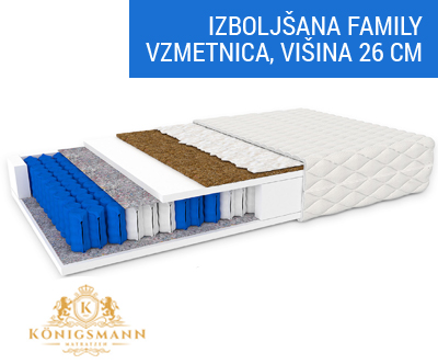 Vrhunska vzmetnica Königsmann Family