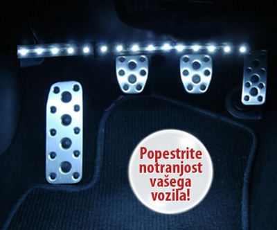 Vecnamenski LED trak s 15 LED diodami, dolžine 30 cm