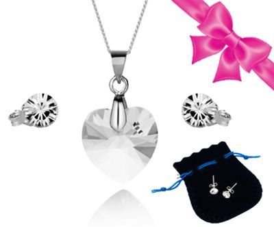 Srebrni nakit Swarovski elements