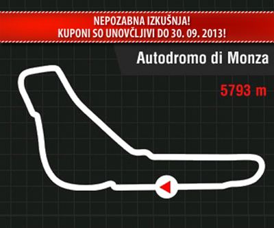 Dirka s Ferrarijem v Monzi