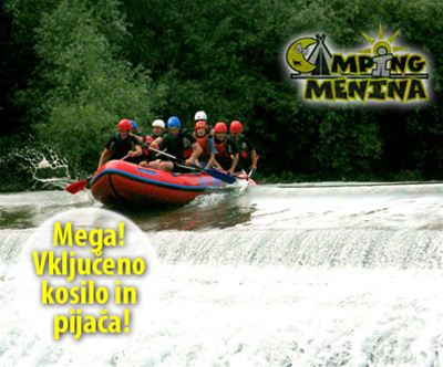 Rafting s kosilom, pijaco 24,9 eur