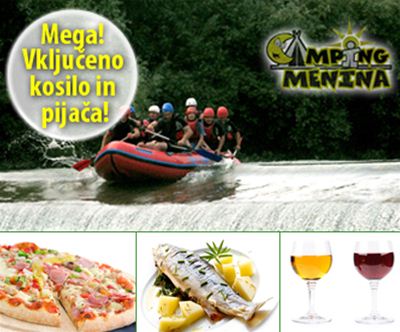 Rafting s kosilom, pijaco 24,9 eur