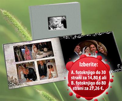 Fotoknjiga A4 že od 14,8 eur