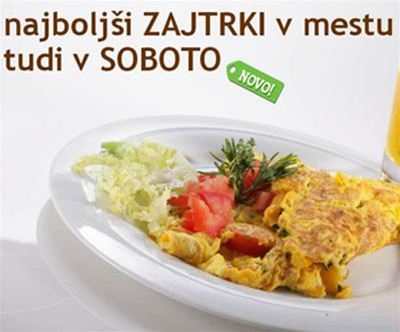 Brunch zajtrk le 2,50 eur