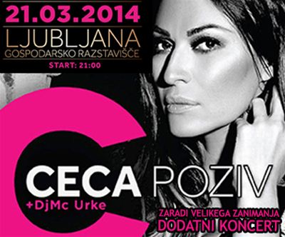 Koncert CECA, petek, 21.3.