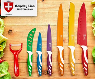 7-delni set kuhinjskih nožev s keramicno prevleko