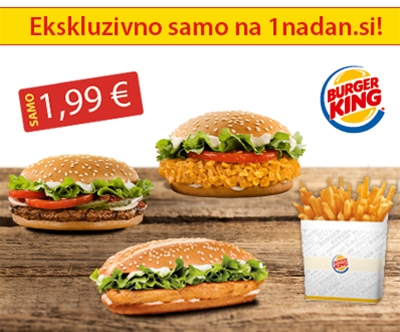 Burger King, 1,99 eur