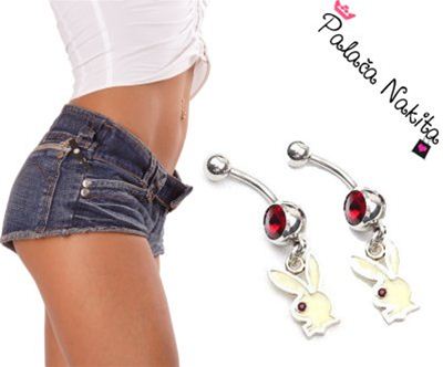 Piercing s Swarovski Elements kristali, 2x