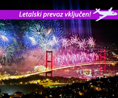 5-dnevni novoletni Istanbul z vkljuceno letalsko karto