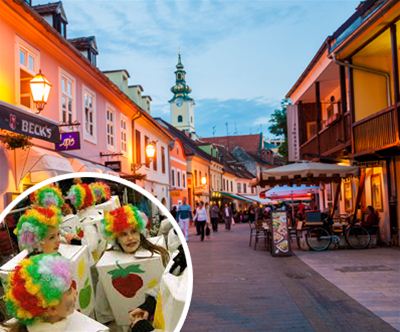 karneval v Samoboru in ogled Zagreba