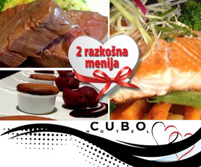 Prestižni valentinov meni s 5 hodi v CUBO hotelu