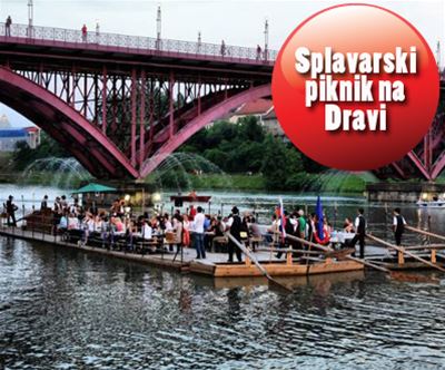 splavarski piknik na Dravi