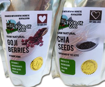 Paket superživil: chia semena + goji jagode