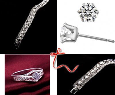 Cudovit 6-delni set nakita s kristali Swarovski®