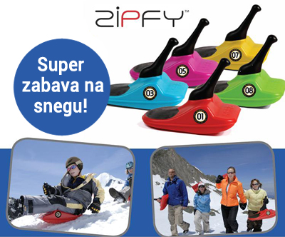 Edinstveno oblikovane snežne sani Zipfy