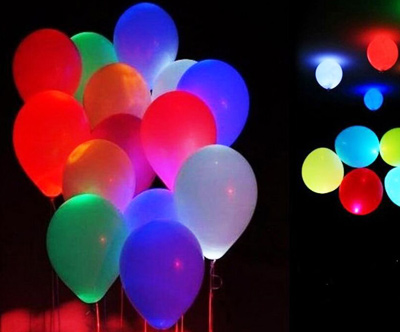 balon z LED osvetlitvijo