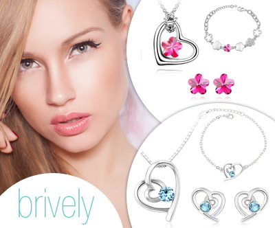 3-delni set nakita OUXI (verižica + uhani + zapestnica)