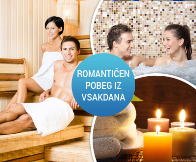 3-urni zasebni zakup wellness prostora za 2 osebi