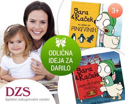 Komplet 2 slikanic z dogodivšcinami Sare & Racka!