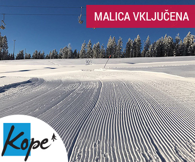 Smucarska vozovnica z malico za smucarski center Kope