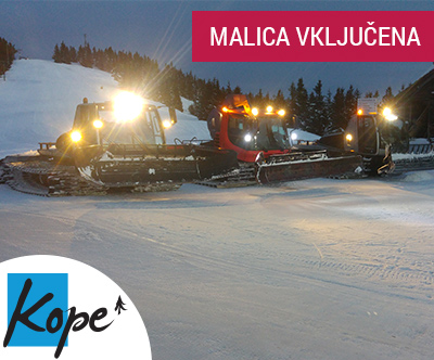 Smucarska vozovnica z malico za smucarski center Kope