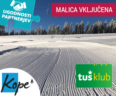 Smucarska vozovnica z malico za smucarski center Kope