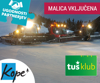 Smucarska vozovnica z malico za smucarski center Kope