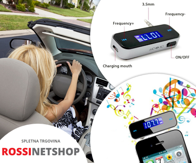 mini avto mp3/FM transmiter