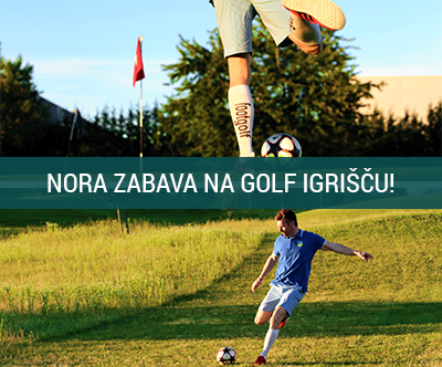 Igra FootGolfa v Šempetru pri Gorici