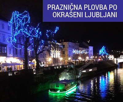 Praznicna vožnja po Ljubljanici z ladjico Sulc (30 min)