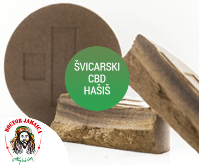 CBD hašiš iz organskih cvetov konoplje z 0% THC-ja