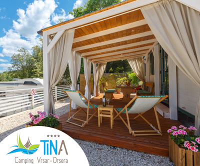Najem mobilne hiške Premium; Camping Tina 4* Vrsar