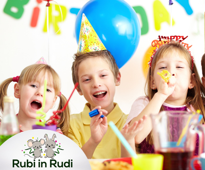3-urni rojstni dan do 12 otrok v igralnici Rubi in Rudi