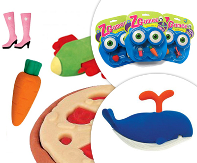 Odlicen paket 4 figur (radirk) Zgumee