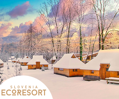 Slovenia Eco resort, glamping hiške: zimsko-pomladni od