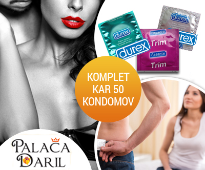 Komplet kondomov Durex in Pasante (50 kosov)