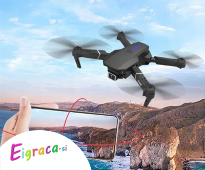 Zložljiv dron s HD kamero in z opremo