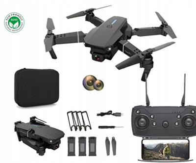 Zložljiv dron s HD kamero in z opremo