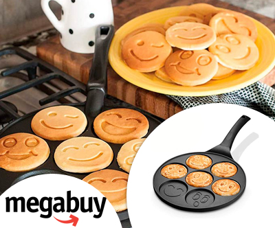 PancakePan, ponev za peko palačink v obliki smeškov