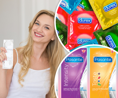 Paket 40 kondomov DUREX in Pasante