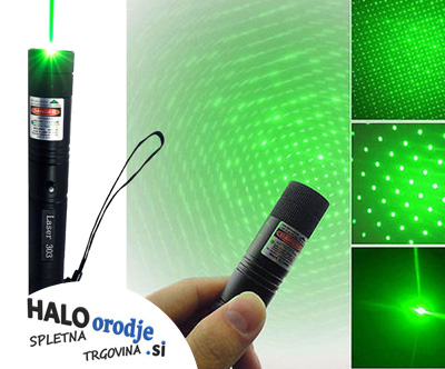 Močan akumulatorski zeleni laserski kazalnik 4800mAh