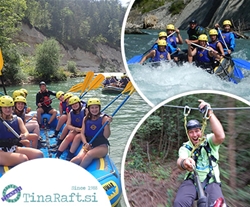 TinaRaft: spust po zip linu na Gorenjskem